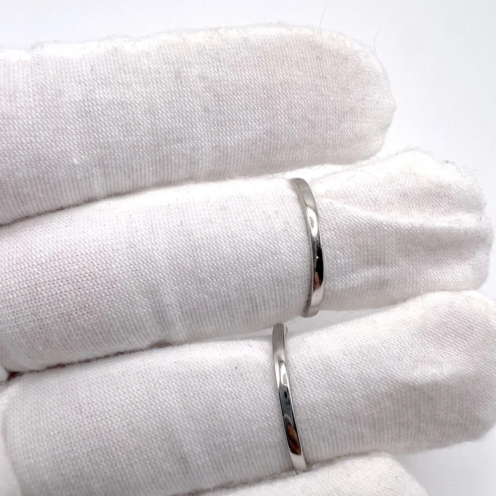 .925 Sterling Silver Light Morganite Cz & Clear Cz 2 PC Ring Set - Picture 11 of 17